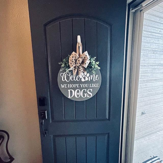 Personalized Welcome We Hope You Like Dogs or Cats